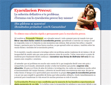 Tablet Screenshot of eyaculacionprecoz.com